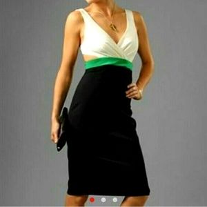 Black Halo Colorblock Dress